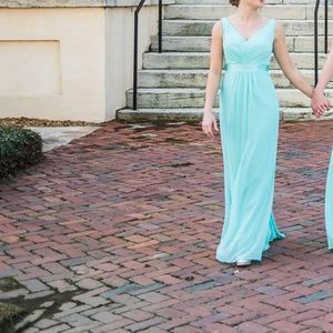 Light blue bridesmaid /formal dress David’s Bridal